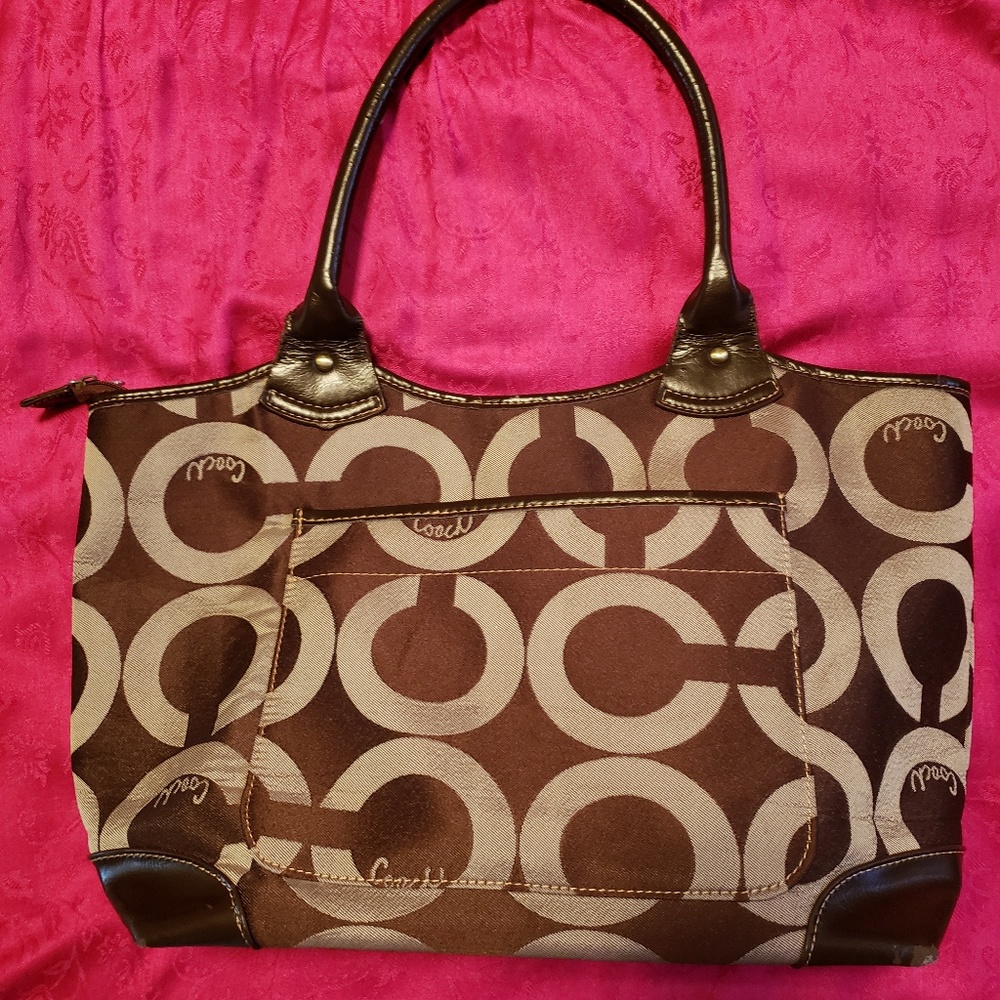 Authentic coach tote